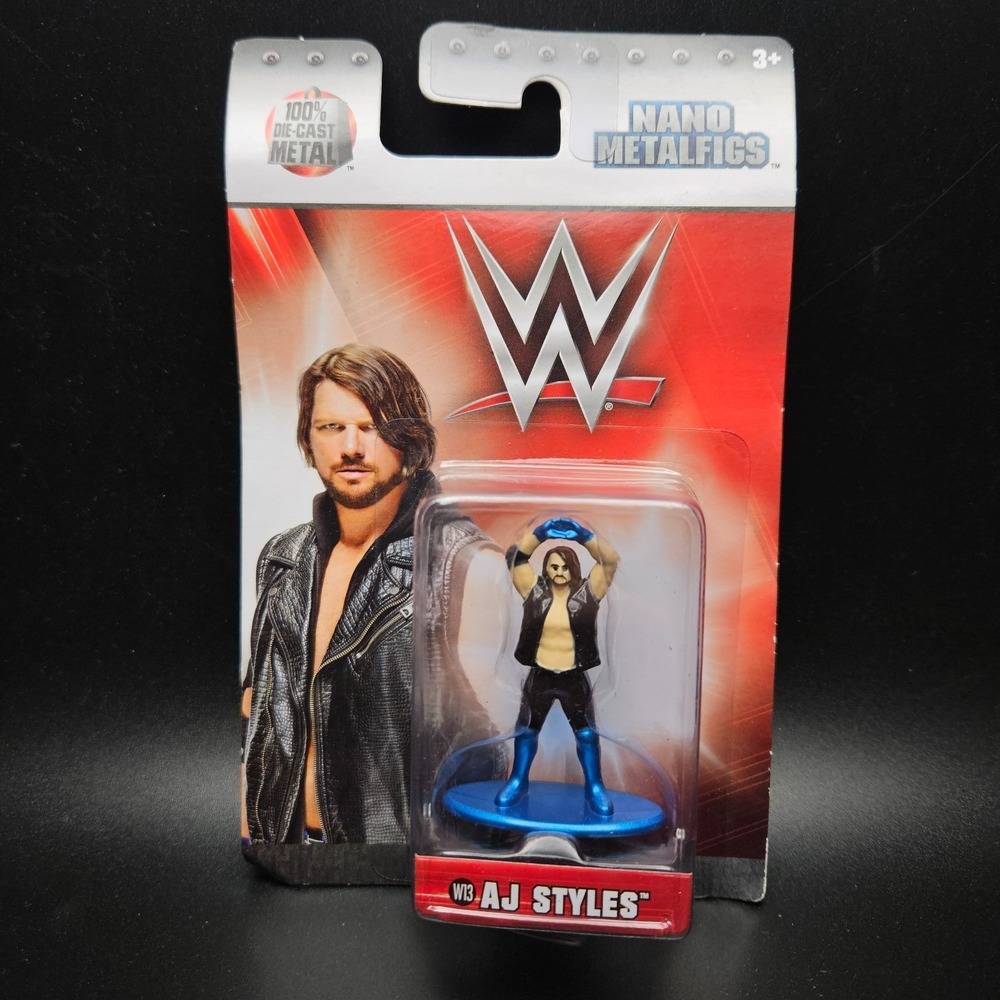 WWE A.J.‎ Styles Nano Metalfigs Mini Figure 1.75" Jada Toys 2017 Die-Cast Metal